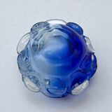 Large blue glass catchall - Murano Venice 1960