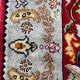 Vintage Turkish silk carpet handmade 74x146 cm