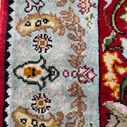 Tapis vintage turc en soie fait main 74x146 cm