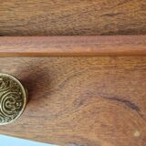 1950s mahogany wood wall shelf
