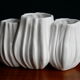 Vase blanc en céramique design Sia