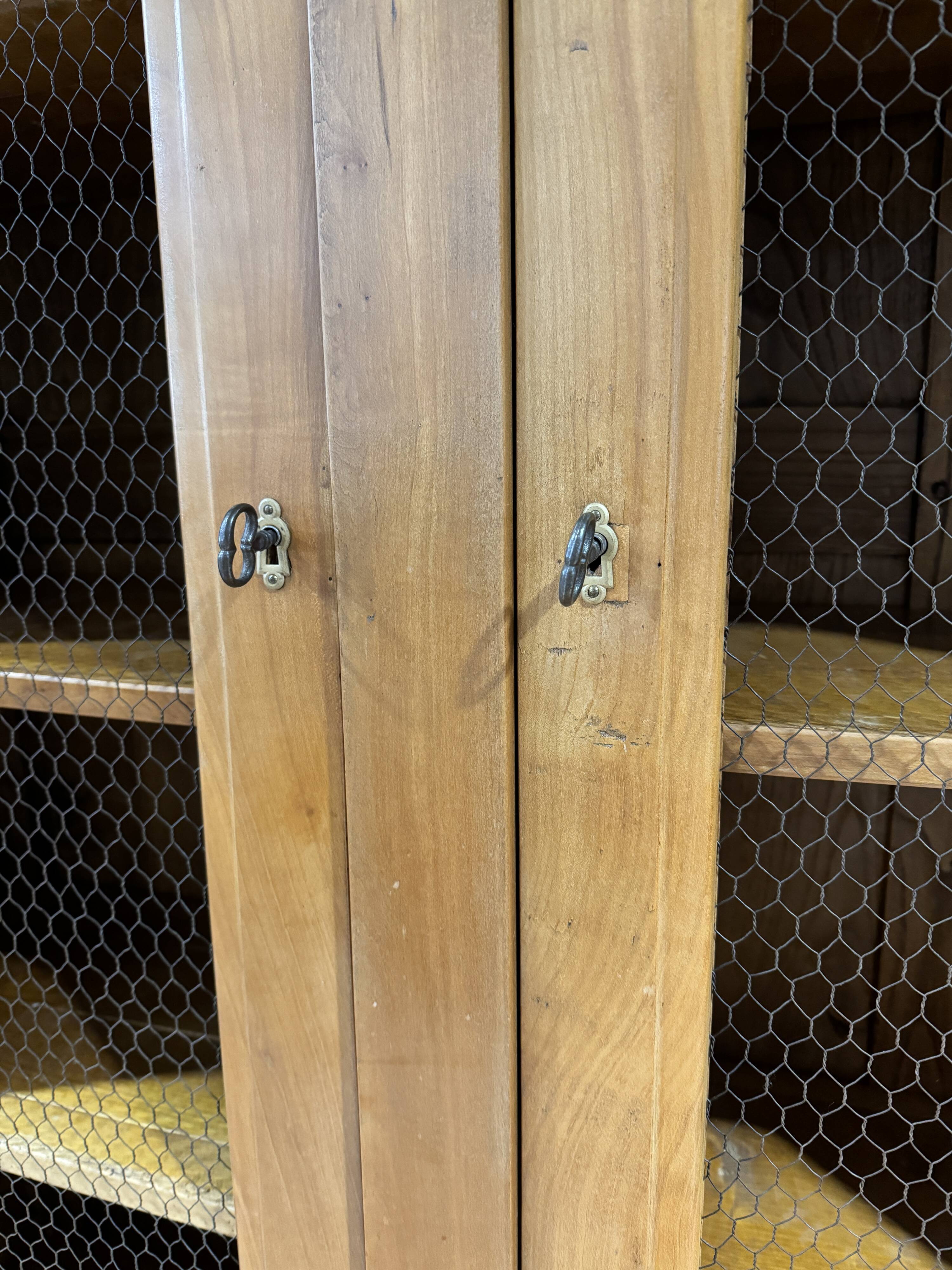 Large cherry wood bookcase