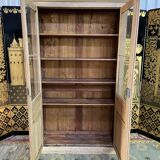 Aero gummed solid oak bookcase 19th