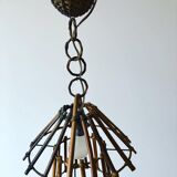 Rattan hanging lamp