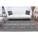 Vintage Turkish Oushak Handmade Wool Cotton White Kilim Area Rug 132x222
