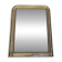 Large gilded Louis-Philippe antique mirror from the 19th century with original glass, measuring 129 x 10 cm.