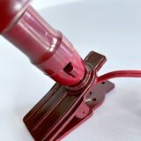 NOS red bakelite accent art deco lamp