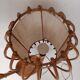 Bamboo and rattan floor lamp 2 fires 60s