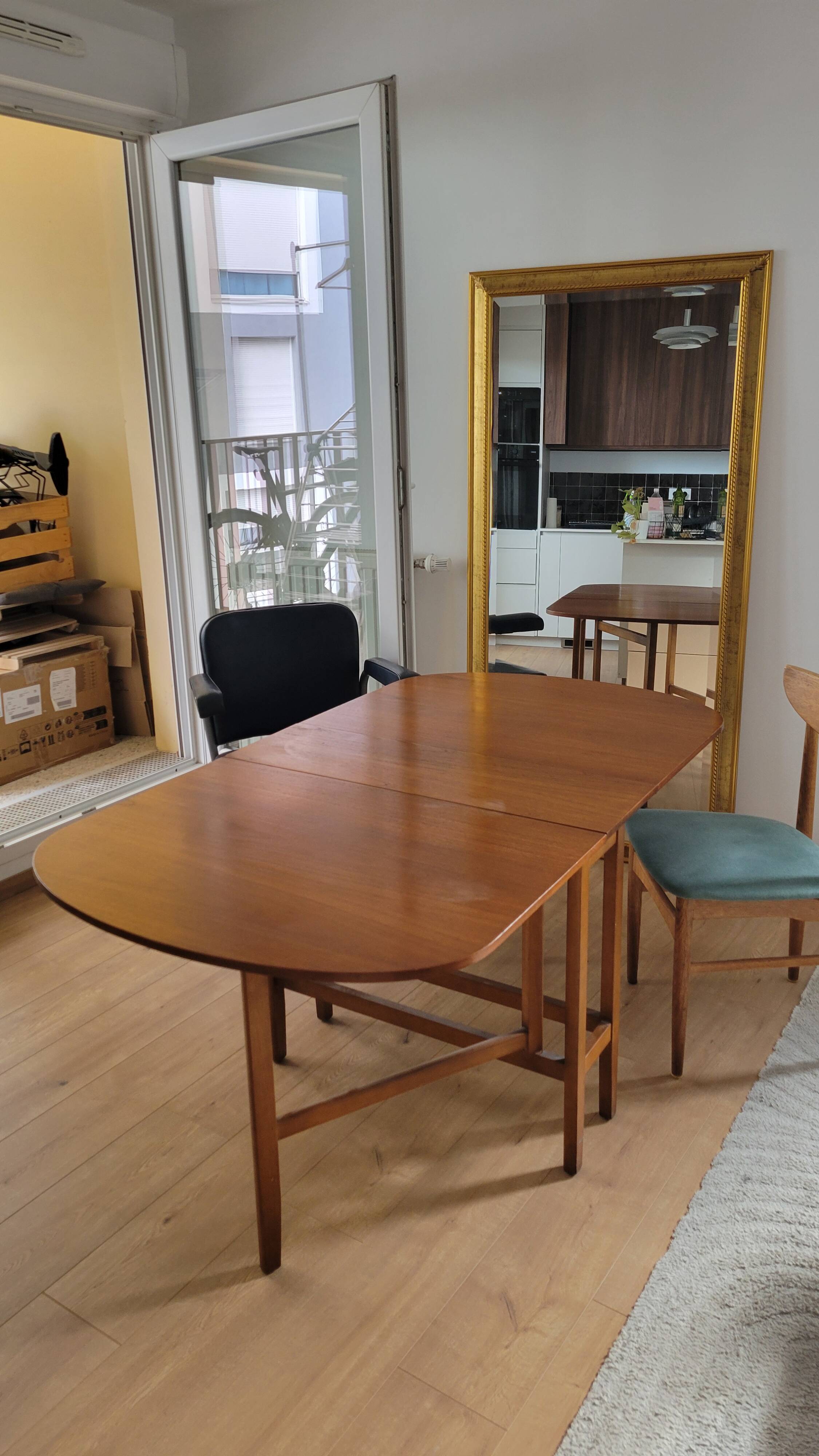 Scandinavian folding table