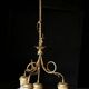 Beautiful light fixture (chandelier) in gilded bronze (1930s/40s)
