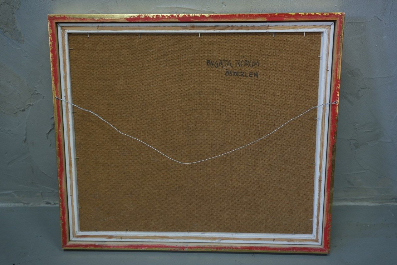 Gustav Berlin, Swedish painting, Oil on Panel, 1967