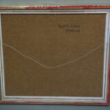 Gustav Berlin, Swedish painting, Oil on Panel, 1967