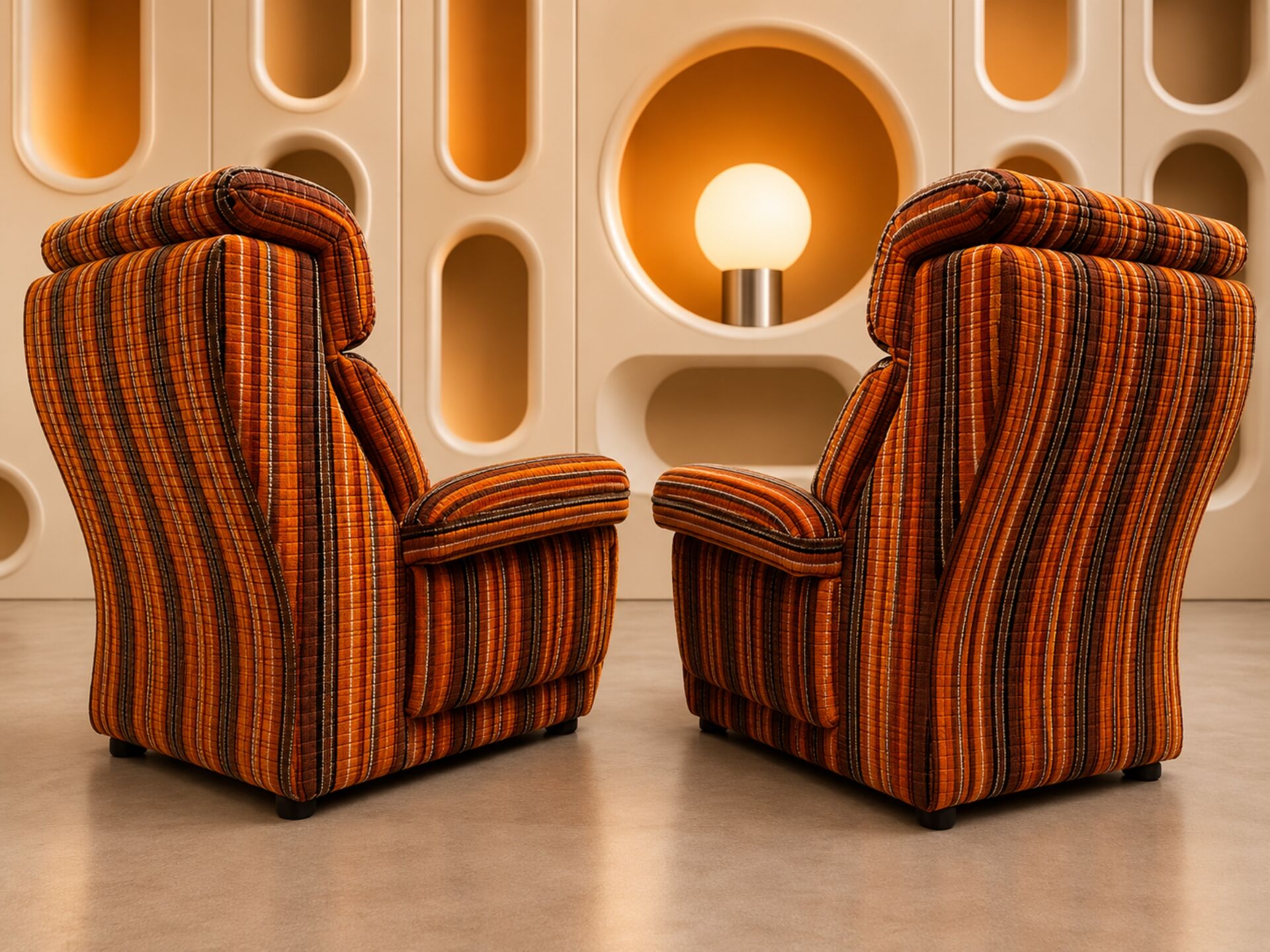 1970s Space-Age armchair pair