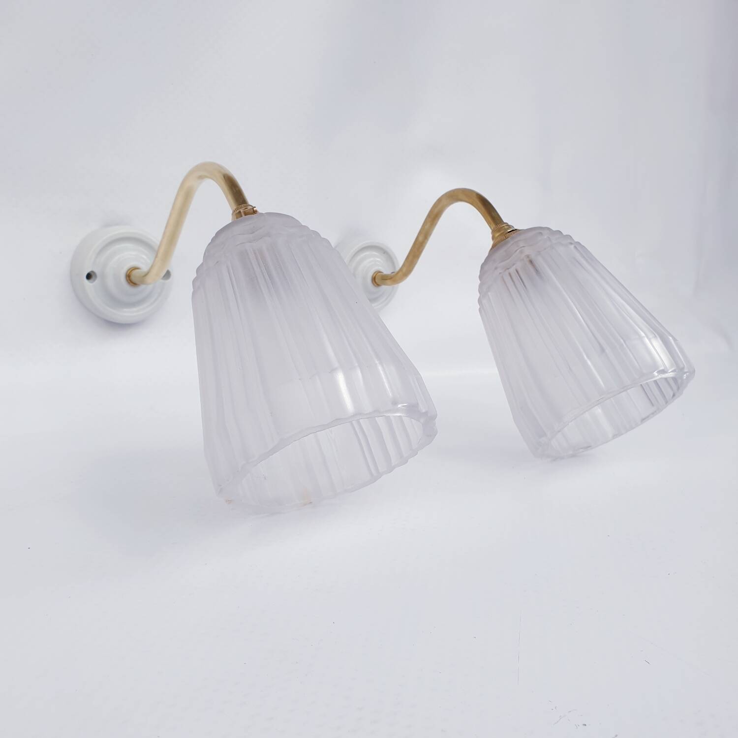 Antique art deco wall lights