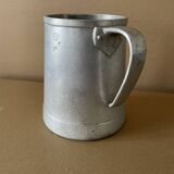 Old aluminum pitcher