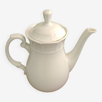 White porcelain teapot