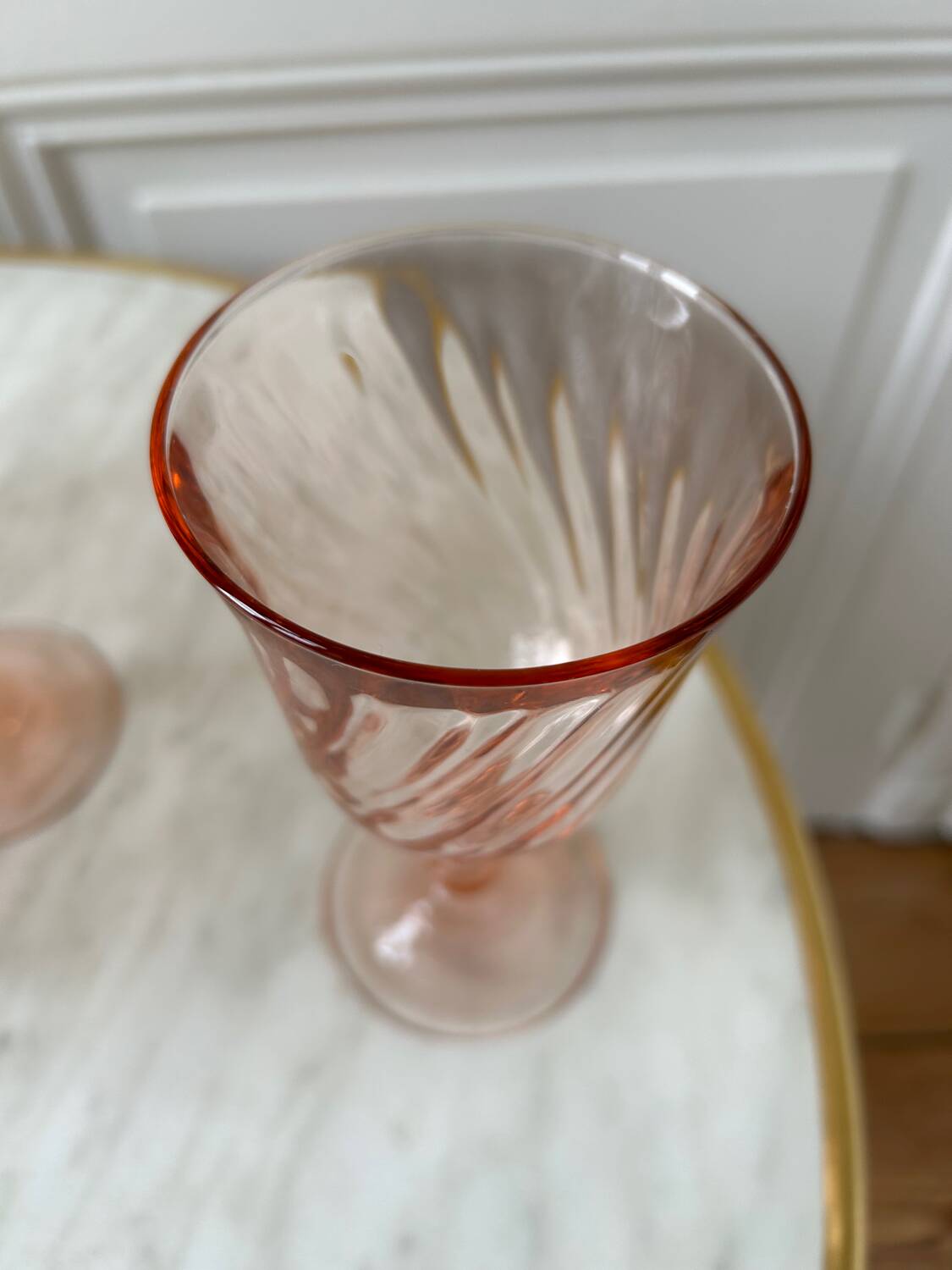Set of 8 Rosaline Luminarc water glasses