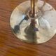 Brass champagne flutes