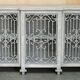 Vintage sideboard with wrought iron doors