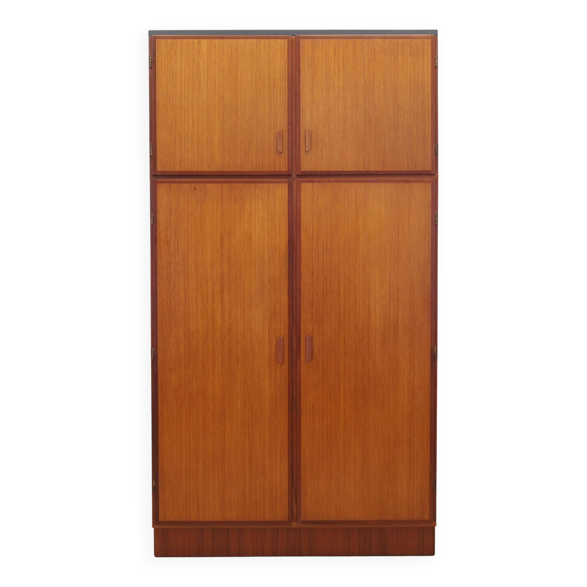 Teak wardrobe, Danish design, 1970s, manufacturer: Omann Jun