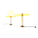 Pair of vintage large lucite table lamps, 1970s