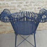 Pair of metal garden chairs