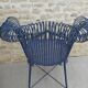 Paire de fauteuils de jardin en métal