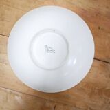 Vintage ceramic hollow flat salad bowl by the Longchamp manufacture, France
