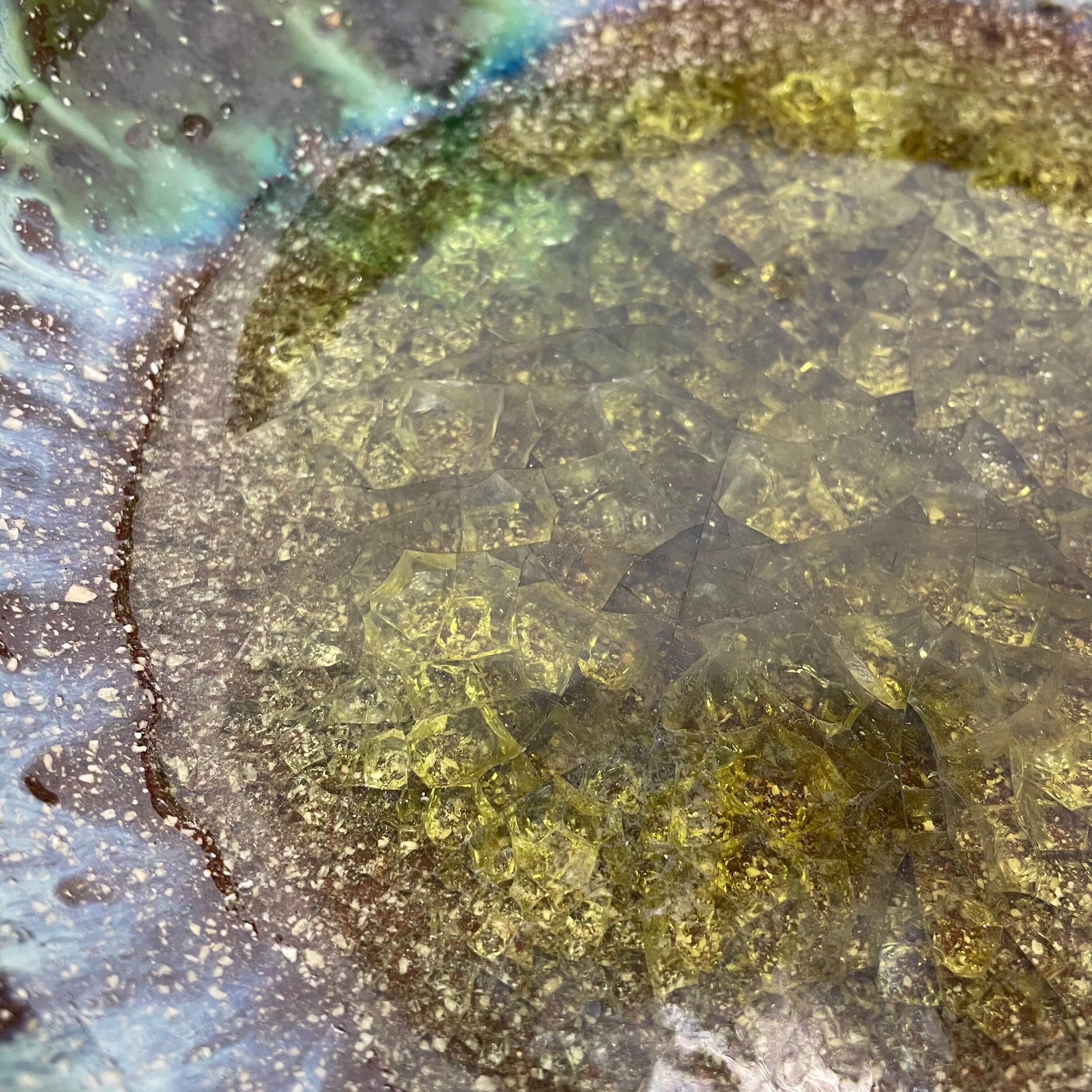 Ceramic studio pottery bowl shell element by gerhard liebenthron, germany, 1970s