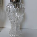 Appliques italienne chromé verre tulipe années 70