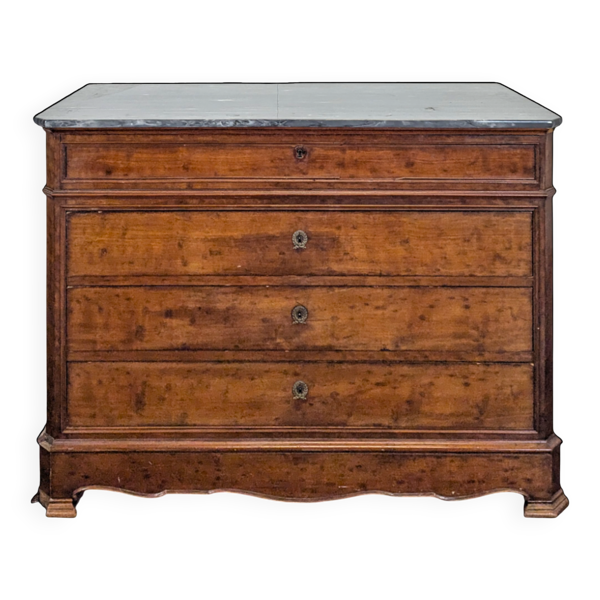 Commode bureau d'époque restauration en acajou
