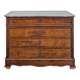 Commode bureau d'époque restauration en acajou
