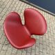 Fritz Hansen Swan chair in Indian Red leather, NEW!!!