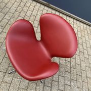 Fritz Hansen Swan chair in Indian Red leder, NIEUW!!!