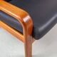 Vintage Two-Seater Teak and Leather Sofa by Olsen & Laursen, 1980s