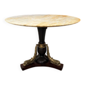 Table en laiton et onyx années 50