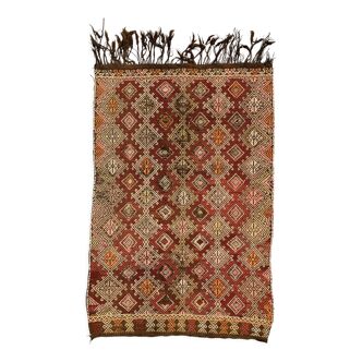 Small Vintage Turkish Kilim Rug 132x90 cm Wool Kelim