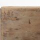 Beau tabouret bas de forme rustique en bois peint, France vers 1900