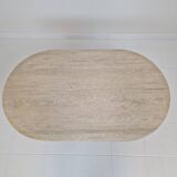 Travertine Coffee or Side Table, Italy 1980s