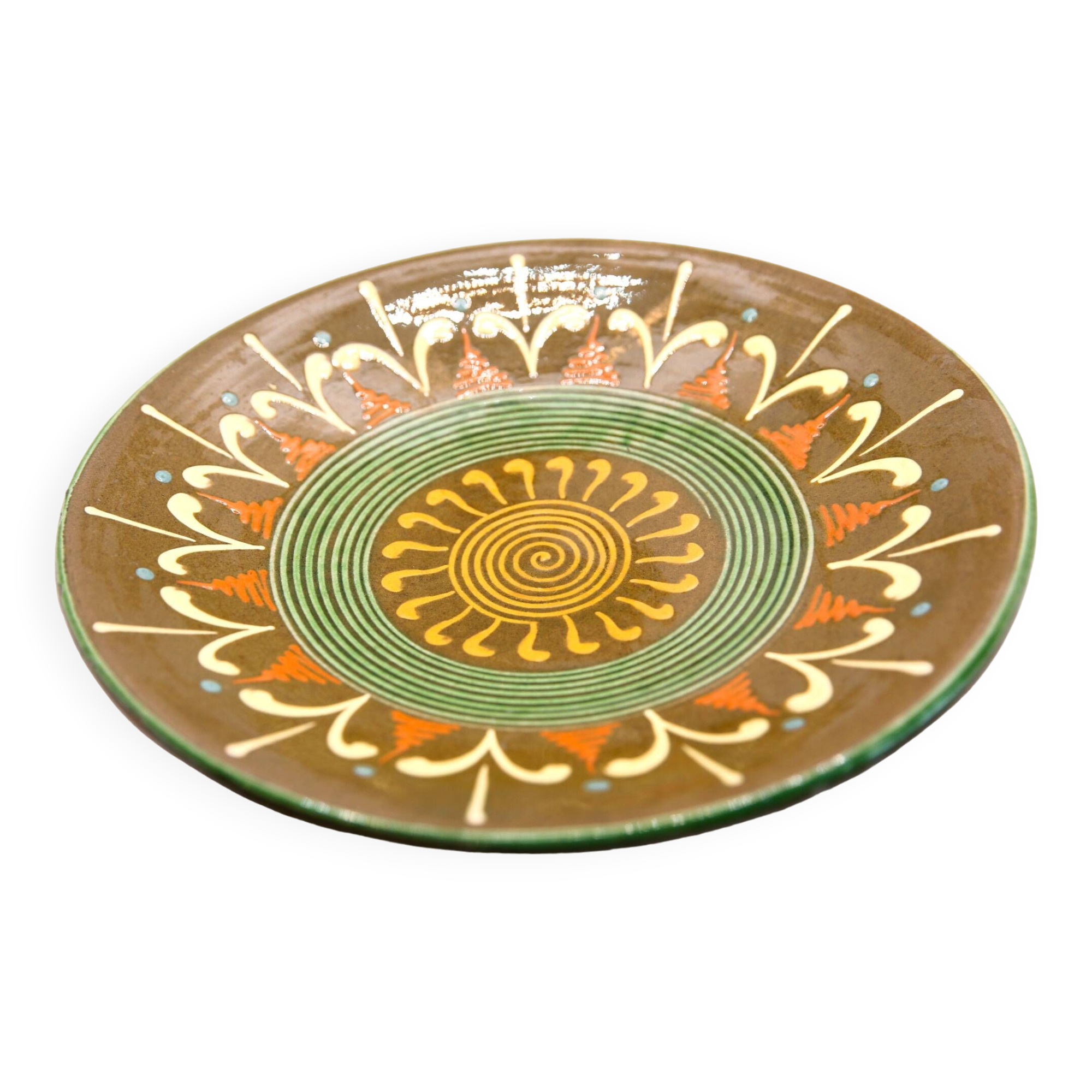 Vintage XL dish from the sixties from Puigdemont, Spain