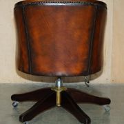Restored leather captain's or director's chair