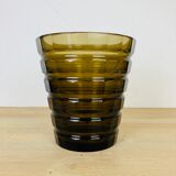 Daum Nancy Art Deco vase 1930 Lorraine cross smoked glass