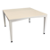 Valzania Edition ivory lacquered coffee table with ebony base