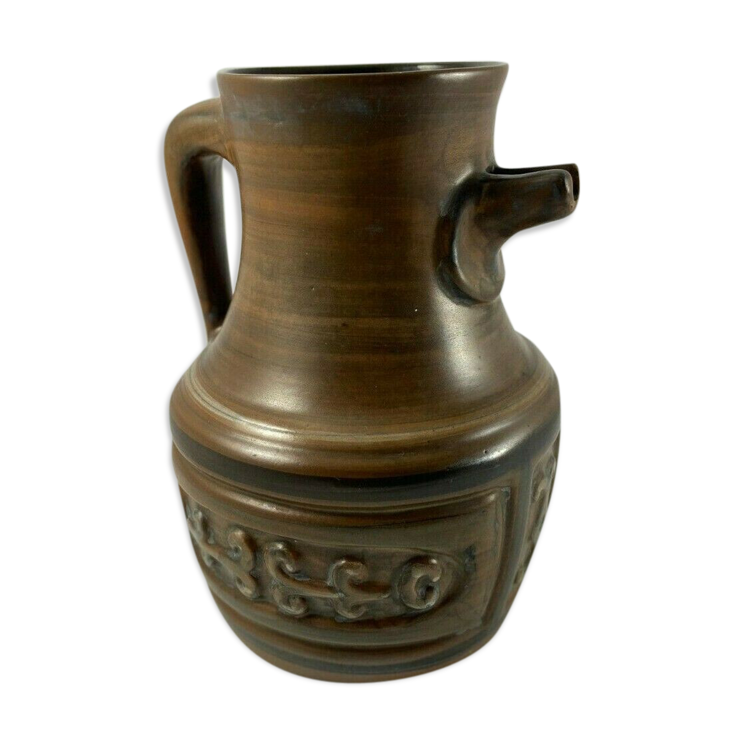 Pitcher in ceramic by Jean de Lespinasse 1950