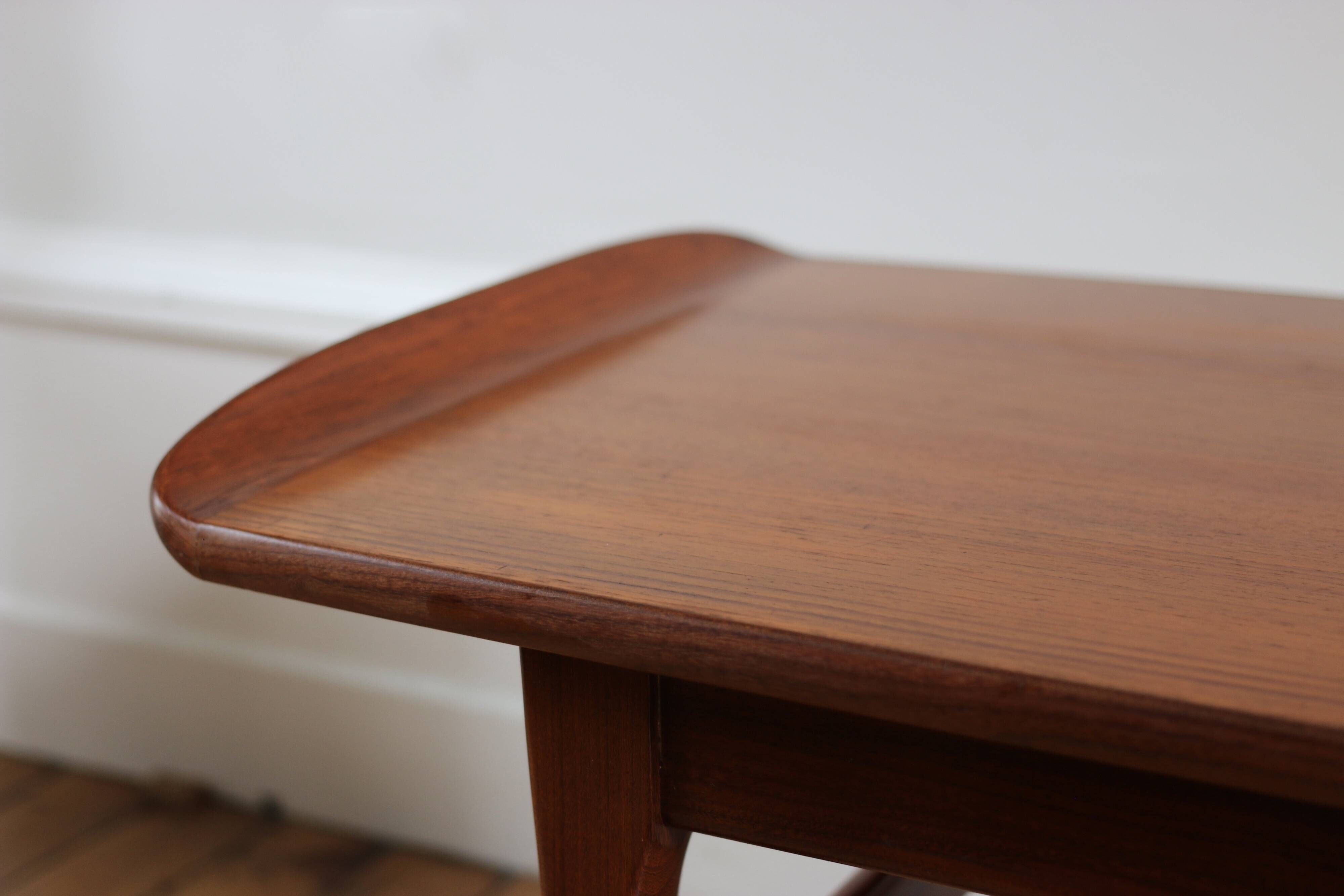 Table basse scandinave vintage teck, 1960