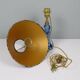 Vintage blue crystal table lamp Val Saint Lambert (unsigned)