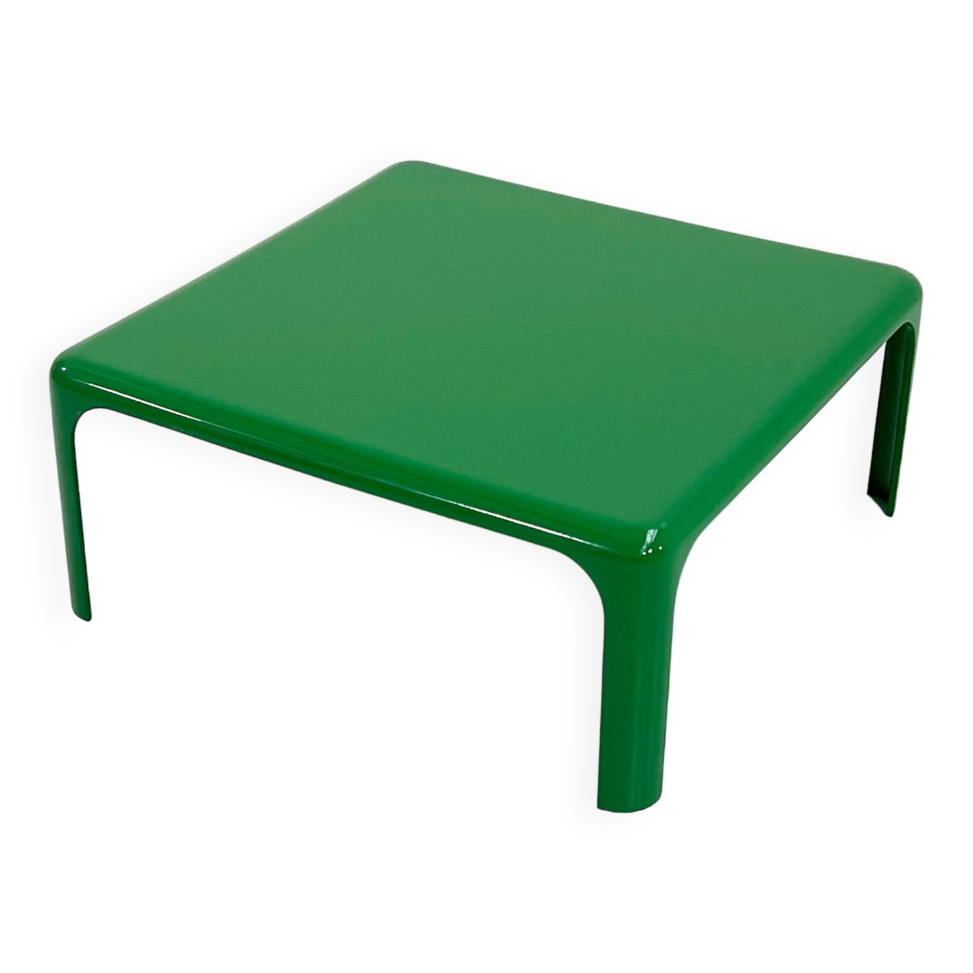 Demetrio 70 green coffee table by Vico Magistretti for Artemide, 1960s