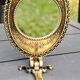 Vanity mirror/face hand or table, oval. baroque/shabby chic style