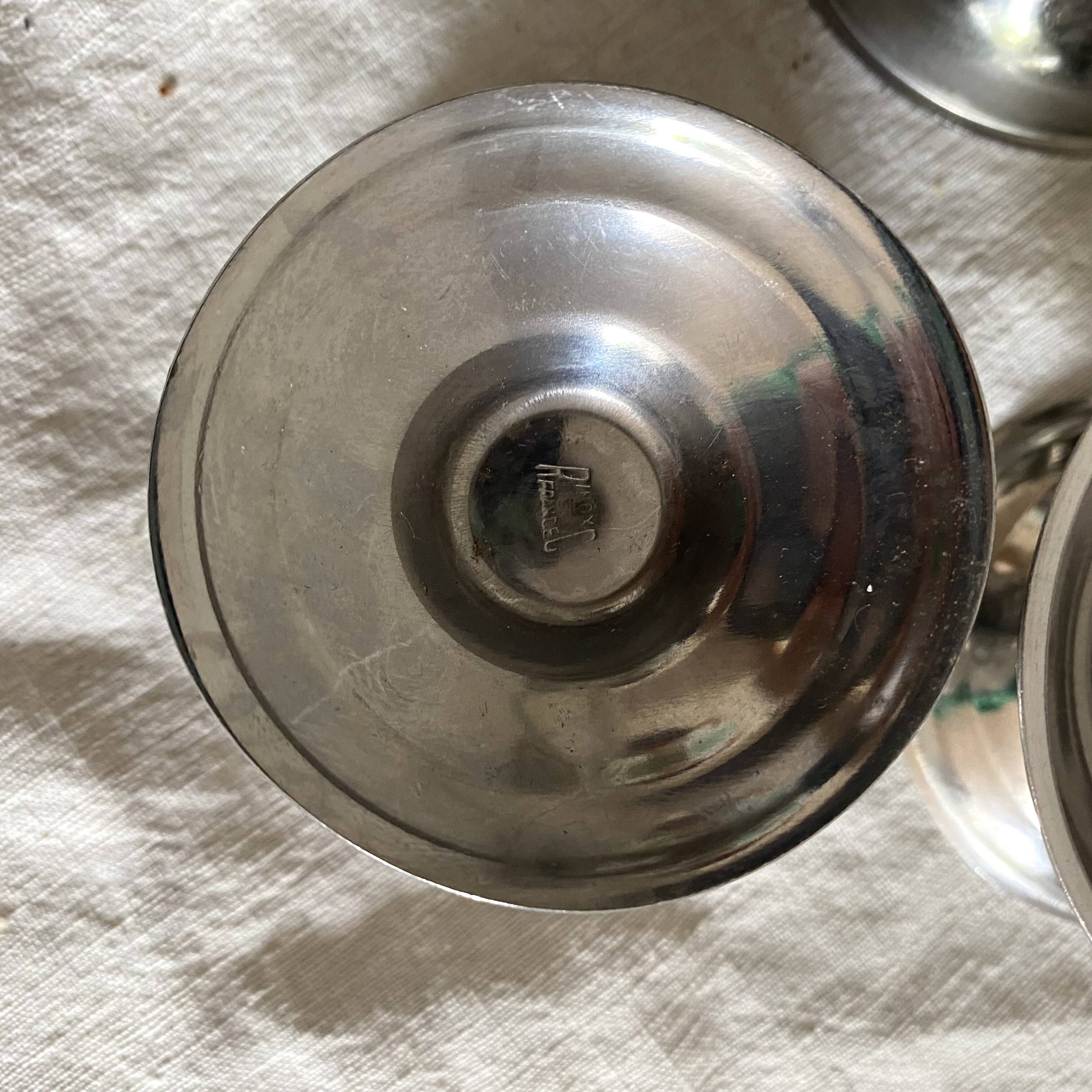 Petites coupes à glace en inox 1 boule