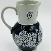 Stoneware wine pitcher Marzi & Remy "Wine dispels sadness"